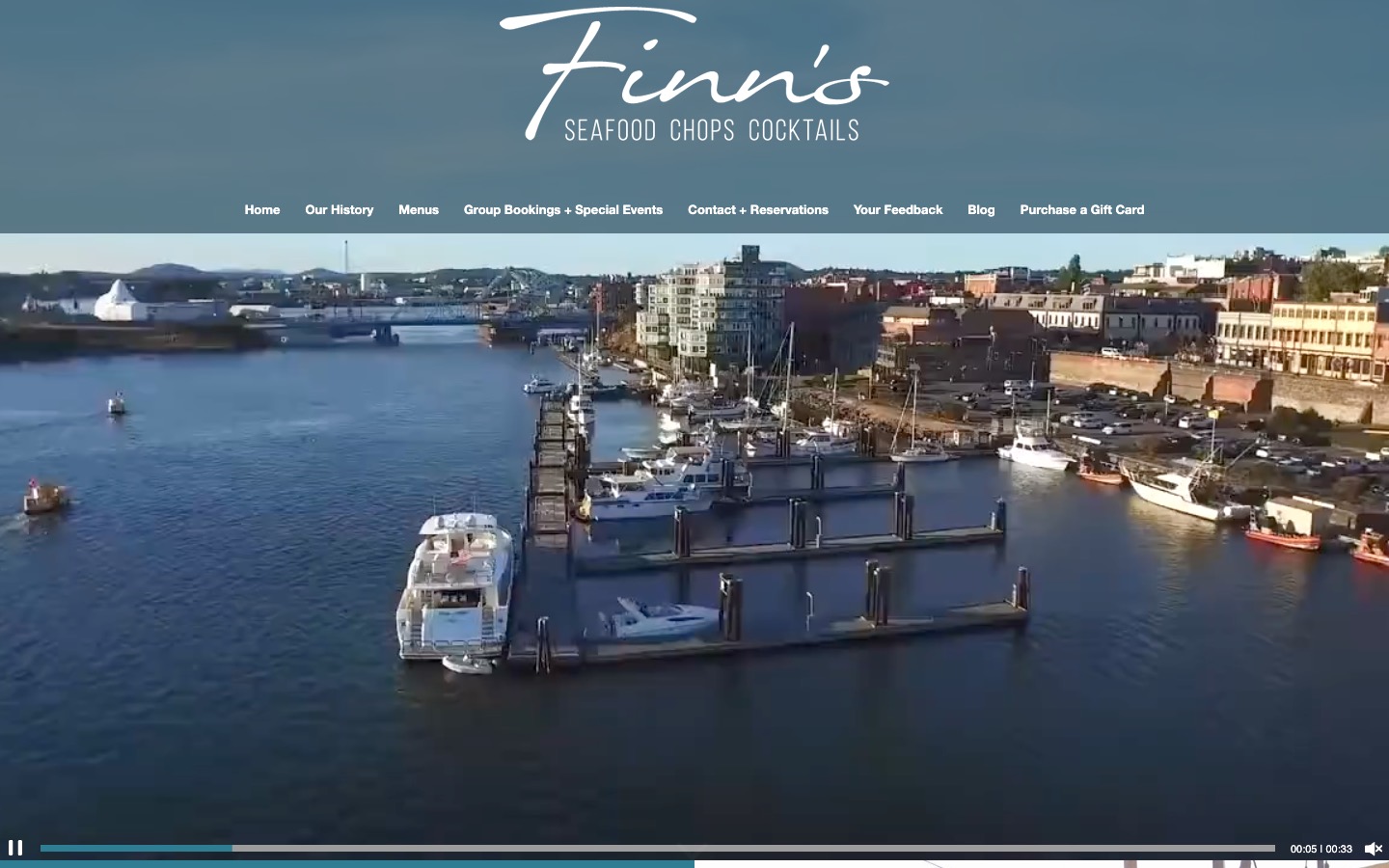 The current homepage